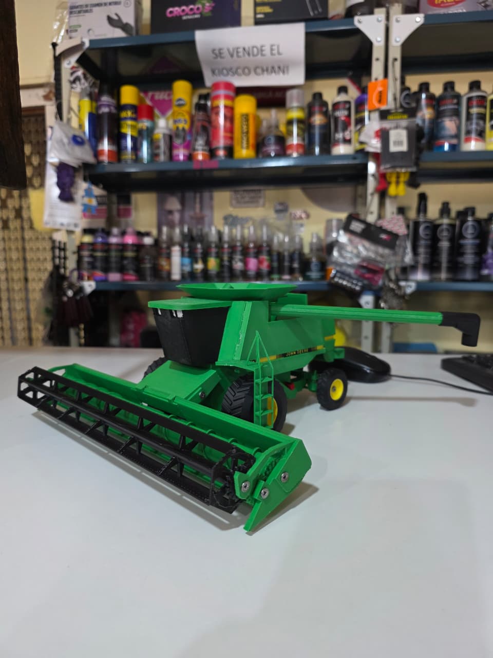 Cosechadora John Deere impresa en 3D en escala y detalle - ab3D Impresiones
